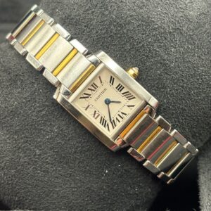 Cartier Tank acciaio oro ref-2384